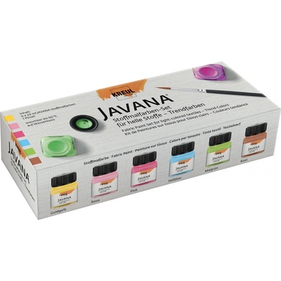 Kreul Barvy na světlý textil Javana Trend 6 x 20 ml