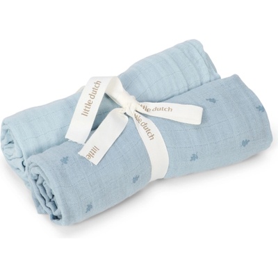 Little Dutch 70 x 70 cm Pure Denim Blue 2 ks