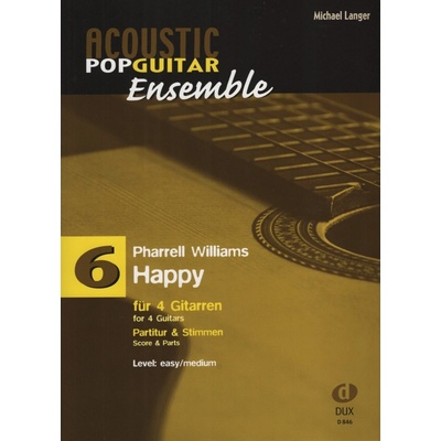 Acoustic Pop Guitar Ensemble 6 Happy Williams / 4 kytary kytarový soubor – Hledejceny.cz