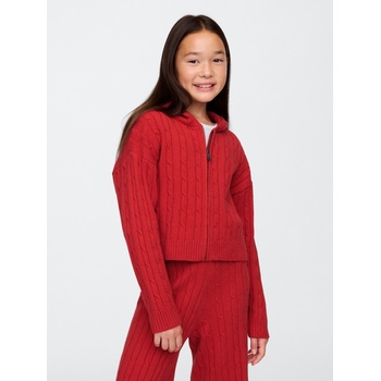 GAP CashSoft GAP Детски пуловер с цип GAP | Cherven | Момичешки | XS