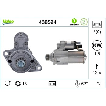 Štartér VALEO 438524
