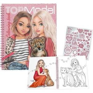 TOPModel Креативна книжка за оцветяване със стикери LeoHeart (3525824)