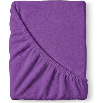 Kvallitex Froté plachta tmavo fialová 100x200
