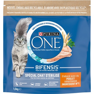 Purina ONE Bifensis Sterilised kura 2 x 1,5 kg