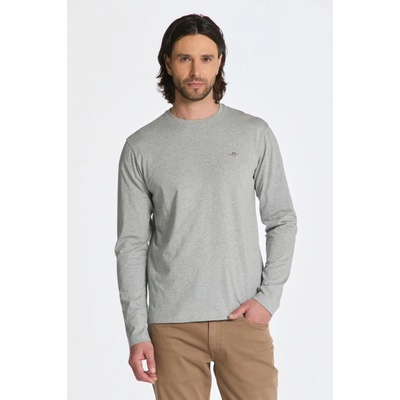 Gant polokošela Reg Shield LS Pique Rugger šedá