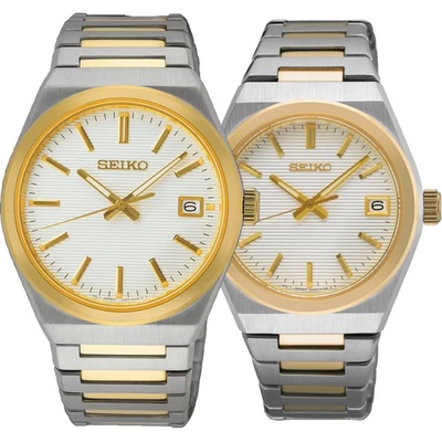 Seiko Комплект часовници за двойки Seiko SUR558P1-SUR578P1 (SUR558P1-SUR578P1)