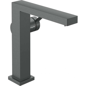 Hansgrohe Tecturis E - Смесител за умивалник с изпускателен клапан Push-Open, CoolStart, EcoSmart+, матиран черен хром 73040340 (73040340)
