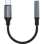 Wozinsky WACM-01 USB-C адаптер - 3.5 мм мини жак - черен (WACM-01)