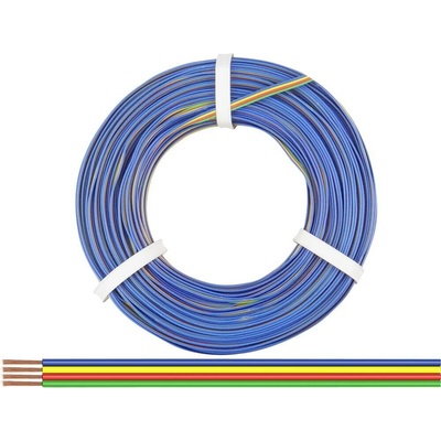 Donau Elektronik 418-50 4 x 0.14 mm² zelená červená žlutá modrá 50 m