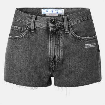 OFF WHITE Къси панталони OFF WHITE Women's Denim Shorts - Dark Grey/White