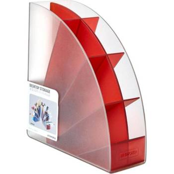 Sworld Поставка за химикалки, с 4 отделения, червена (1060180126)