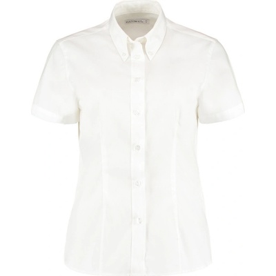Kustom Kit košile KK 701 Oxford krátký rukáv dámská white Bílá