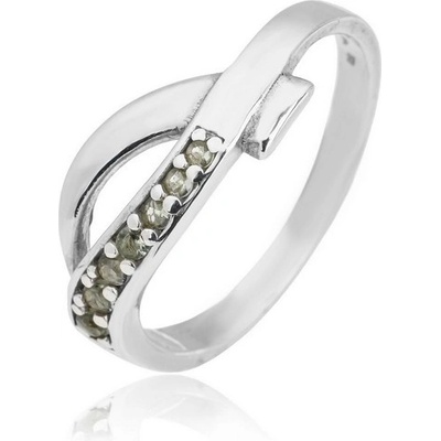 Šperky Jan Kos jewellery Stříbrný prsten s vltavínem 32106259