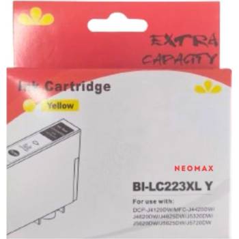 Neomax Глава за Brother DCP J4120DW/MFC J4420DW/J4620DW/J4625DW/J5320DW/J5620DW/J5625DW/J5720DW - Yellow - BI-LC223XLY - Neomax - Неоригинална, заб: 10 ml капацитет (BI-LC223XLY)