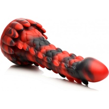 Creature Cocks Demon Rising Scaly Dragon Silicone Dildo Red