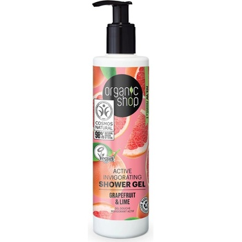 Organic Shop Active Invigorating Shower Gel orzeźwiający żel pod prysznic Grapefruit & Lime 280 ml