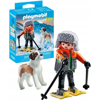 PLAYMOBIL 71741 Lyžař s bernardýnem – Zboží Dáma