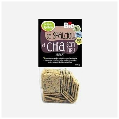 Green Apotheke Krekry špaldové s chia BIO 6 x 100 g