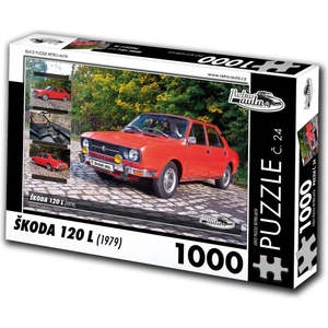 Retro cars - Puzzle Škoda 120 L (1979) - 1 000 piese