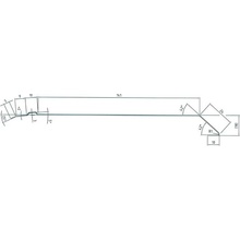 Comax Okapnice s prolisem 200 mm 2 m pozink tmavě šedá M1PD000101