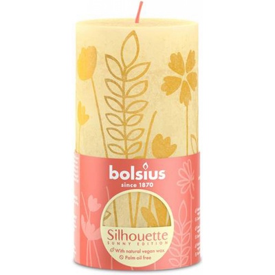 Bolsius Rustic Silhouette Butter Yellow 68 x 130 mm