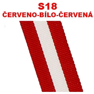 Stuha červeno-bílo-červená