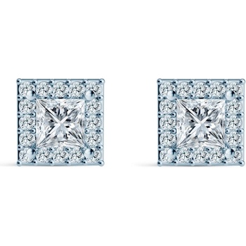 SAVICKI Обеци This is Love: бяло злато, диаманти с шлиофвка