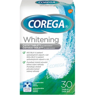 Corega Bio Antibakteriální tablety 136 ks