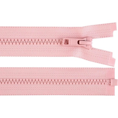 Kostěný zip YKK No 5 délka 30 cm bundový Varianta: 811 růžová sv., Balení: 1 ks