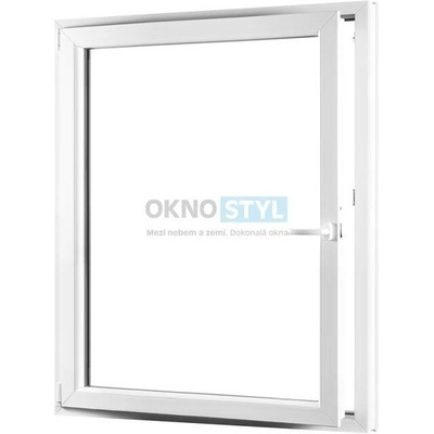 OKNOSTYL.cz jednokřídlé plastové okno otvíravo-sklopné levé REHAU 11500 x 15400 mm Bílá