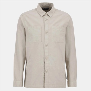 Barbour Риза с дълъг ръкав Barbour Men's Rickfell Ripstop Cotton Long Sleeve Overshirt - Mist