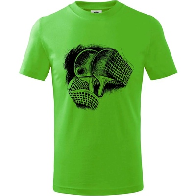 Ping pong rakety a sieť tričko detské Apple Green