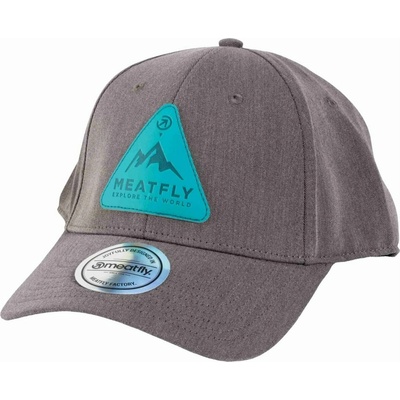 Meatfly шапка с козирка Ethan Flexfit Grey Peak | Сива | Meatfly | Siv | МЪЖЕ | ЕДИН РАЗМЕР