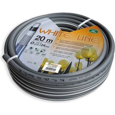 Bradas WHITE LINE 1/2" 20 m zahradní hadice WL1/220, šedá - bílý pruh