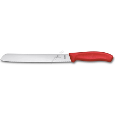 Victorinox - кухненски нож за хляб SWISS CLASSIC, 21 см, червен (GG717)