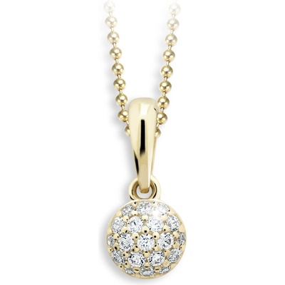 Cutie Jewellery Zlatý přívěsek pro děti C2150Z-CZ White