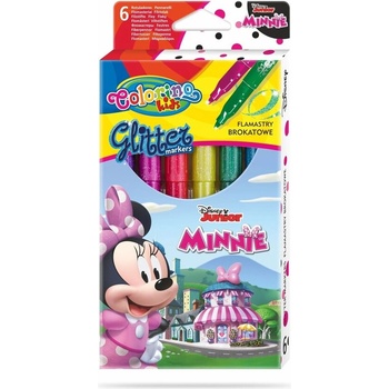 Colorino Флумастери 6 брокатни цвята Minnie Mouse Disney Colorino