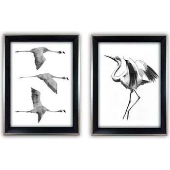 Wallity Картини в комплект 2 бр. 35x45 cm Crane - Wallity (977ALP2112)