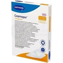 Cosmopor transparent priehľadné fóliové krytie na rany sterilné 5 x 7,2 cm 5 ks