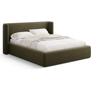 Windsor & Co Зелено двойно легло 180x200 cm тапицирано с място за съхранение с включена подматрачна рамка Jason - Windsor & Co Sofas (WIN_BF180_51_F1_JASON3)