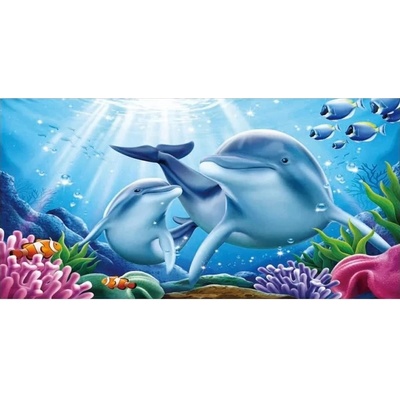 Gordon H66 Plážová osuška rychleschnoucí delfín 100 x 180 cm