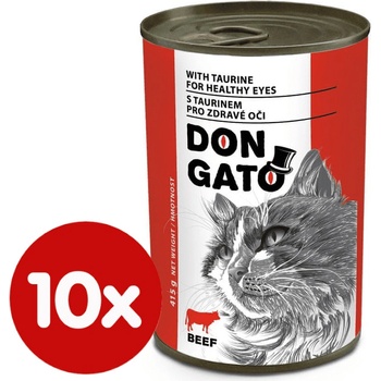 Dibaq DON GATO kočka hovädzie 10 x 415 g