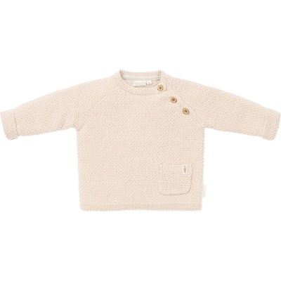 Little Dutch Бебешки плетен пуловер Little Dutch Baby Bunny - Sand, 74 cm, 6-9 м (CL24222023)