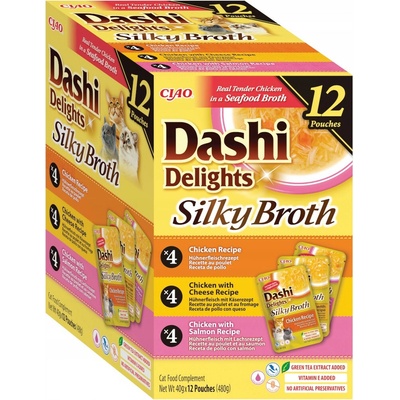 Dashi Delights Silky Broth Chicken & Salmon 12 x 40 g