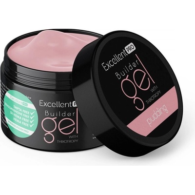 Excelent Pro stavební Uv Led gel s tekutou pamětí pudding 15 g