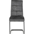 Autronic DCL-D1275 GREY4 šedý samet černá pohupová podnož