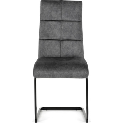 Autronic DCL-D1275 GREY4 šedý samet černá pohupová podnož