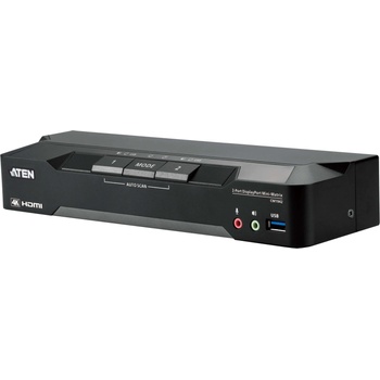 ATEN KVM превключвател, ATEN CM1942, 2-портов, USB, HDMI, DisplayPort, Mini-Matrix Boundless (CM1942-AT-G)