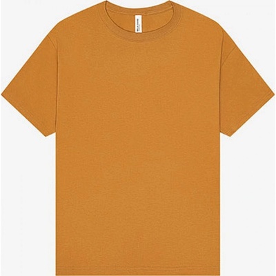 Canvas Unisex bavlněné tričko s kulatým výstřihem hořčicová CV3010