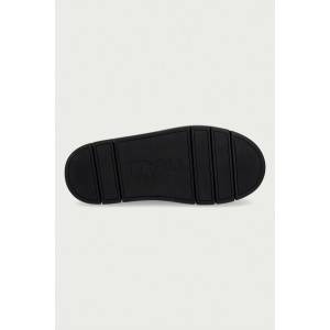 Mou пантофи дамски от велур Bounce Clog (MU.FW531014A.BKBK)
